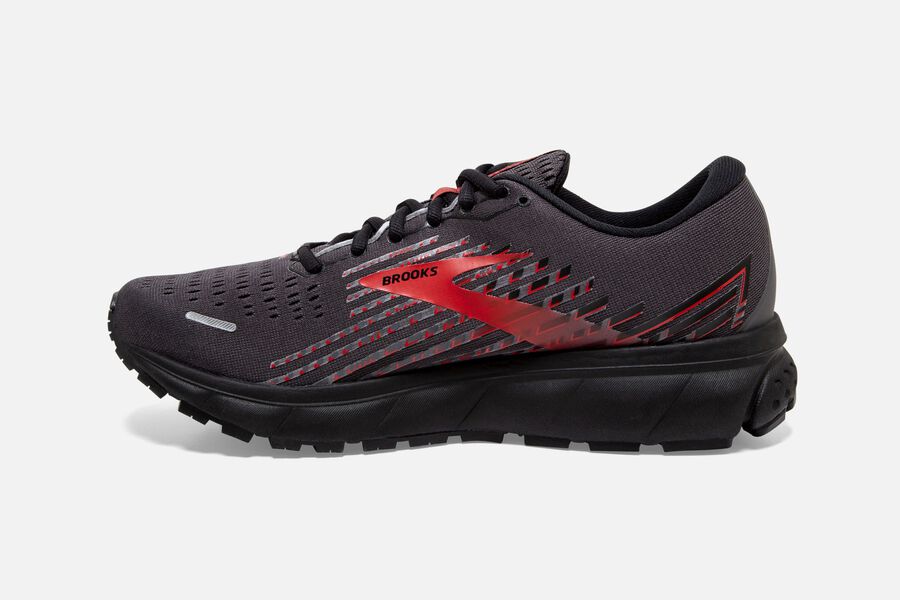 Brooks Israel Ghost 13 GTX Road Running Shoes Mens - Black/Red - CPJ-584701